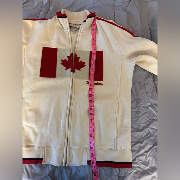 Mondetta Cream Jacket with Red Accents - Picture 4 of 6